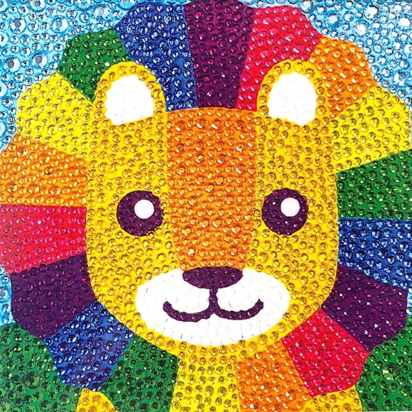 Ooly Kit de arte LEÓN- Manualidad gemas brillantes Ooly 161-048