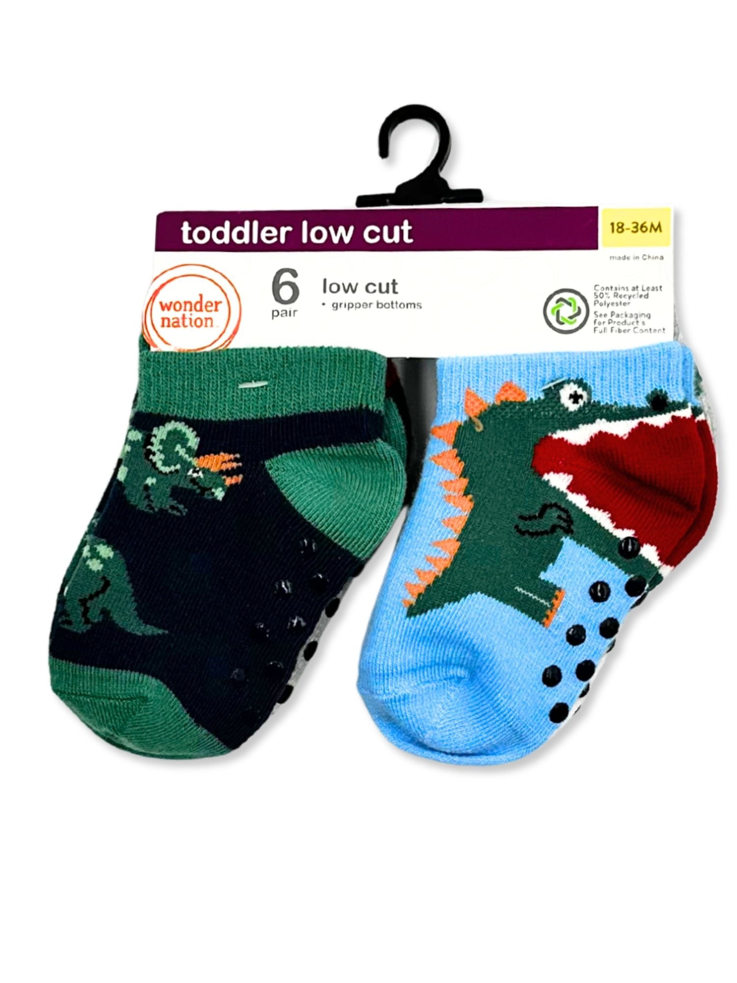 Wonder Nation Baby and Toddler Ankle Socks, 6-Pack, Sizes 0M-18M