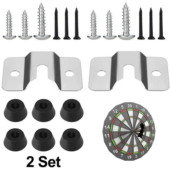 Dartboard Mounting Kit, Solid Steel Construction U-shaped Slot System For Dart Board Hanger Bracket, Portable Dartboard Mount Compatible With Most Dart Boards