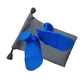 thumbnail image 2 of 2 guantes de levantamiento de pesas para gimnasio, agarres antideslizantes multiusos para fortalecer el agarre. Azul, 2 of 9