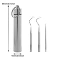 thumbnail image 2 of Ensemble de 3 Cure-Dents Nourriture Propre Résidu en Acier Inoxydable pour Usage Extérieur et Domestique, 2 of 10