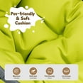 thumbnail image 4 of Dog Bed Cat Swing Bed with Stand & Cushion, Cat Egg Chair with Rattan Wicker Appearance, Indoor Hanging Swinging Cat Bed for Cats, Small Dogs, and Small Animals,Green,Orthopedic Dog Bed, 4 of 15