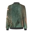 thumbnail image 5 of LIJCC Women'S Zippered Casual Jacket Coat for Womens Suitable Daily Jackets Lightweight Zip Up Jacket Floral Print Coat Stand Collar Short Sports Outwear, 5 of 5
