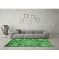 thumbnail image 3 of Ahgly Company Indoor Rectangle Abstract Emerald Green Modern Area Rugs, 5' x 7', 3 of 4