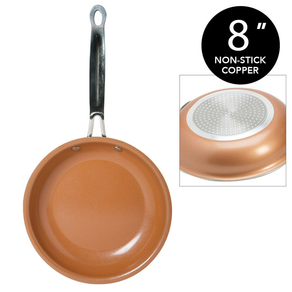 Kitchen Details Copper Frying Pan 8" NonStick