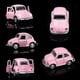 thumbnail image 3 of Mini toy car with light and music, pull-back friction toy car, classic diecast model car, 3 of 5