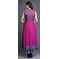 thumbnail image 4 of Bimba Fuschia Pink Geometric Indian Kurtis For Women Solid Readymade Anarkali Dress Printed Indian Kurti XX-Large, 4 of 6