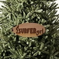 thumbnail image 2 of Surfer Girl Surfboard - Cedar Ornament, 2 of 4