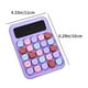 thumbnail image 3 of Calculadora linda, pequeña calculadora científica portátil para estudiantes, 12 dígitos, mini cuerpo, teclas de plástico, almohadilla inferior antideslizante, teclas transparentes, calculadora contado, 3 of 6