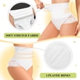 thumbnail image 3 of Lace Tummy Control Underwear Shapewear for Women High Waisted Panties Body Shaper Seamless Girdle Briefs, 3 of 6