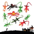 thumbnail image 2 of 10 piezas de juguete de araña artificial para decoraciones de Halloween, 2 of 3
