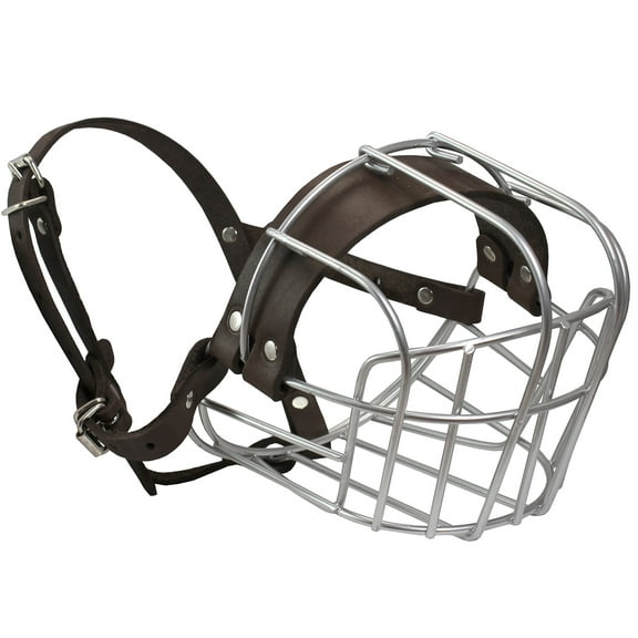 Dogs My Love Metal Wire Basket Dog Muzzle Rottweiler Large Male. Circumference 16.5", Length 4.5" NEW