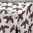 thumbnail image 4 of Birds Dog Crate Cover, Flying Animal Drawn by Hand Bold Folk Inspired Art, Easy to Use Pet Kennel Cover Small Dogs Puppies Kittens, 7 Sizes, Dark Taupe Pale Salmon, by Ambesonne, 4 of 6