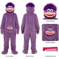 thumbnail image 4 of Funny Big Mouth Monster Onesie Silly Monster Onesie with Comb Plush Pajamas Home Loungewear (No Shoes Included), 4 of 13