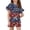 Navy, variant on 4th of July Girls Summer Outfits 2 Piece Sets American Flag Ruffle Short Sleeve Crew Neck Shirts and Shorts Set Kids Clothes
