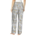 thumbnail image 3 of Balery Daisies Flowers print Women's Pajama Pants,Ultra Lightweight Pjs,Lounge Pant-X-Large, 3 of 9