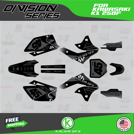 Kalair GFX Graphics Kit for Kawasaki KX250F (2006-2008) Division Series