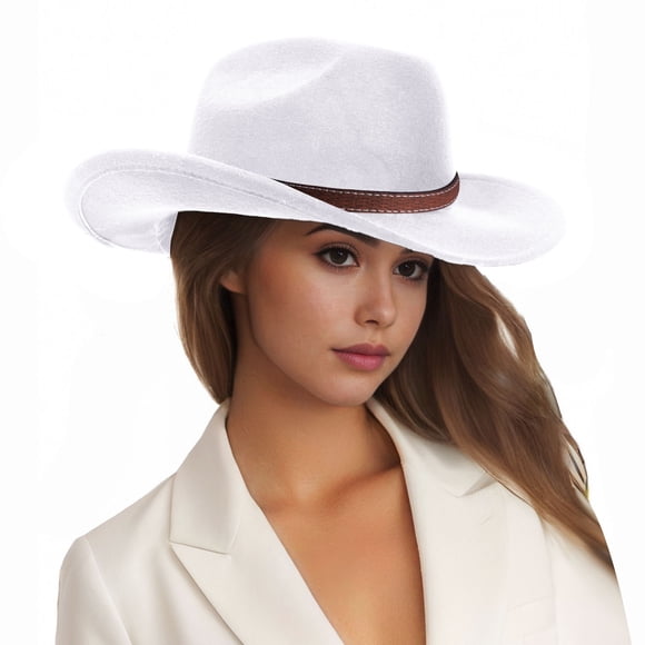 Chapeaux de Soleil Style Western Chapeau de Cowboy pour Soleil Toute la Journée Respirant à Grand Bord pour Hommes et Femmes Cattleman - Prêt pour la Plage Couvre-Chef Durable Construction Légère