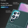 thumbnail image 6 of Galaxy S22 Ultra Case, Dual Layer Protective Heavy Duty Cell Phone Cover Shockproof Rugged with Non Slip Textured Back  Military Protection Bumper Case for Samsung Galaxy S22 Ultra 6.8 inch,Green, 6 of 8