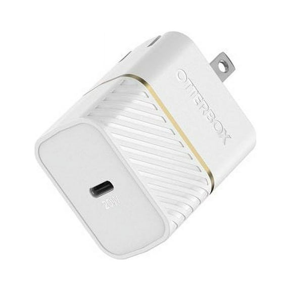 OtterBox Fast Charge USB-C Wall Charger 20W, Two-Pack - Cloud Dust White