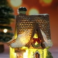 thumbnail image 3 of Adornos de casa de pueblo navideña con luz LED en miniatura para construir, regalos, decoración navideña Pequeña, 3 of 7