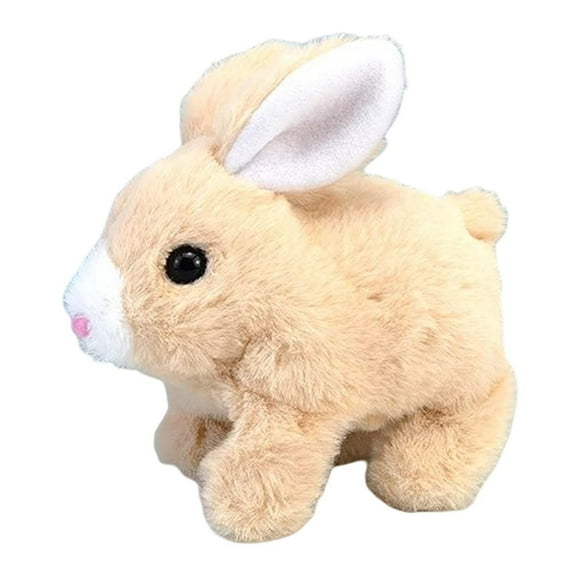 Figura de conejo eléctrico Sunnimix Juguete de peluche Amarillo