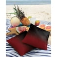 thumbnail image 4 of Outdoor Throw Pillow Cover Black and Red Ombre Waterproof Cushion Covers 2 Pack Abstract Gradient Art Pillow Cases Home Decoration for Patio Garden Couch Sofa, 4 of 7