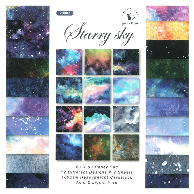 Wrapables 6x6 Decorative Single-Sided Scrapbook Paper for Arts & Craft