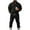 Black, variant on ZUKMRJPC Sweatsuits for Men 2 Piece Long Sleeve Pullover Hoodie and Sweatpants Casual Jogging Tracksuit Suit Athletic Set