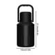 thumbnail image 3 of Sulated Gallon Jug With Handle Stainless Steel Large Double Vacuum Water Bottle For Hot Cold Drinks Wide Mouth Sweat Proof Great For Travel Camping Stainless, 3 of 6