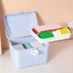 thumbnail image 5 of Botiquín de primeros auxilios portátil para casa, coche y viajes | Botiquín de emergencia compacto para cortes, quemaduras y esguinces | Estuche impermeable con asa para camping y exteriores, 5 of 8