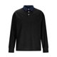 thumbnail image 4 of Ceisia Men Solid Color Casual Gift Button Half Zip Lapel Long Sleeve Casual Knit Top, 4 of 9