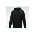 thumbnail image 5 of Reebok Mens Classics Vector Pocket Hoodie Sweatshirt, Black, X-Small, 5 of 5