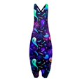 thumbnail image 2 of Women's Casual Bohemian Halloween Print Loose Large Size Casual Sleeveless Strappy Jumpsuit, 2 of 4