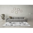thumbnail image 3 of Ahgly Company Indoor Square Abstract Gray Modern Area Rugs, 5' Square, 3 of 4