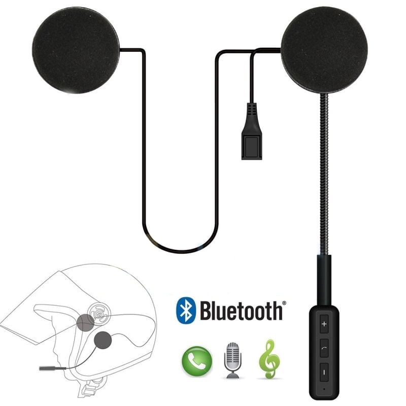 Bluetooth 4.0 Motorcycle Helmet Headset Speakers Music Handsfree Earphone Call 