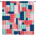 thumbnail image 1 of Kids Building Blocks Toy Curtains, Color Constructor Blocks Abstract Contour Colorful Plastic Brick Geometric Print Pattern Window Drapes for Playroom Set 2 Panels,42x63 Inches, 1 of 8