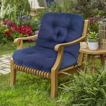 Synoratory Outdoor Cushions - Navy Outdoor Chair Cushions 39"x19.6"- Bule Garden Patio Cushions