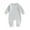 Gray, variant on Musuos Baby Boys Girls Fleece Sweatshirts Rompers 3 6 9 12 18M Long Sleeve Solid Color Jumpsuits Fall Toddler Clothes Bodysuits