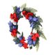 thumbnail image 4 of Corona Del Día De La Independencia, Uso Colgante Estilo Festivo Corona De Flores Plástico De Poliéster Atractivo Tema Patriótico Decorativo Para Balcón ZAQW Independence Day Wreath, 4 of 8
