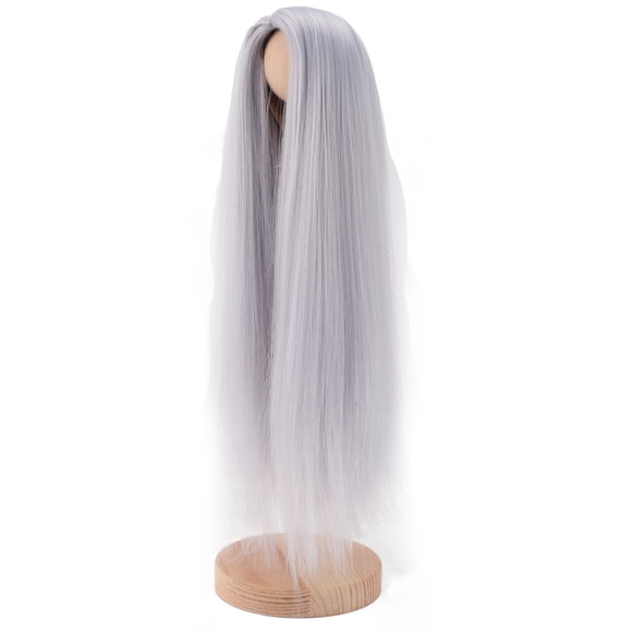 1/4 Doll Wig DIY Long Straight Doll Hair Wig Ball Jointed Doll Wig for 7 To 8in Doll