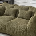 thumbnail image 6 of Giant Bean Bag Chair Sofa for Two, Oversized Floor Lounger with High-Resilience Foam, Olive Green Chenille Fabric Recliner for Living Room & Bedroom, 6 of 8