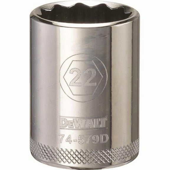 Stanley Tools 227963 22mm 12 Point Socket - 0.5 in. Drive
