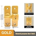 thumbnail image 2 of 4 Pack Aluminum Alloy Flip Latch Lock with Padlock Hole 180 Degree Heavy Duty Slide Door Lock Latch Bolt, 2 of 9