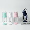 thumbnail image 2 of Humidificador de escritorio Mini humidificador Humidificador silencioso Humidificador de luz nocturna Humidificador de iones negativos Humidificador USB, Rosa oso de fresa Electrónica, 2 of 5
