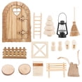 thumbnail image 1 of GOOHOCHY 1 juego de adornos navideños para casa de muñecas, accesorios, figuras, decoración navideña, 1 of 8