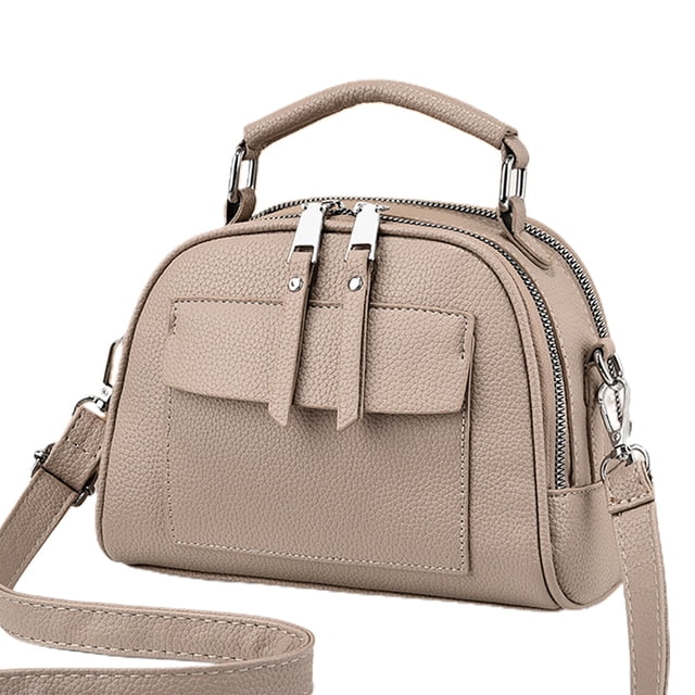 Nuevo bolso de hombro de moda, bolso de cuero artificial, bolso de hombro tipo bandolera para mujer