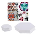 thumbnail image 4 of simhoa Pack of 100 Irregular Hexagon English PAPER PIECING Quilting Templates Craft - 7.9cm, 4 of 5