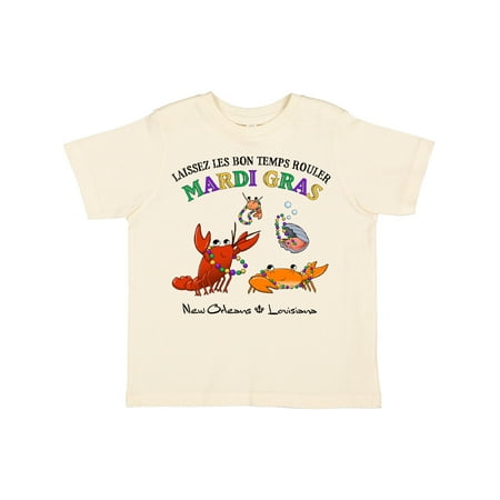 

Inktastic Laissez Les Bon Temps Rouler Mardi Gras Partying Seafood Gift Toddler Boy or Toddler Girl T-Shirt
