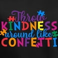 thumbnail image 3 of CafePress - Throw Kindness Around Like Confetti T Shirt - Women's V-Neck Dark T-Shirt, 3 of 4
